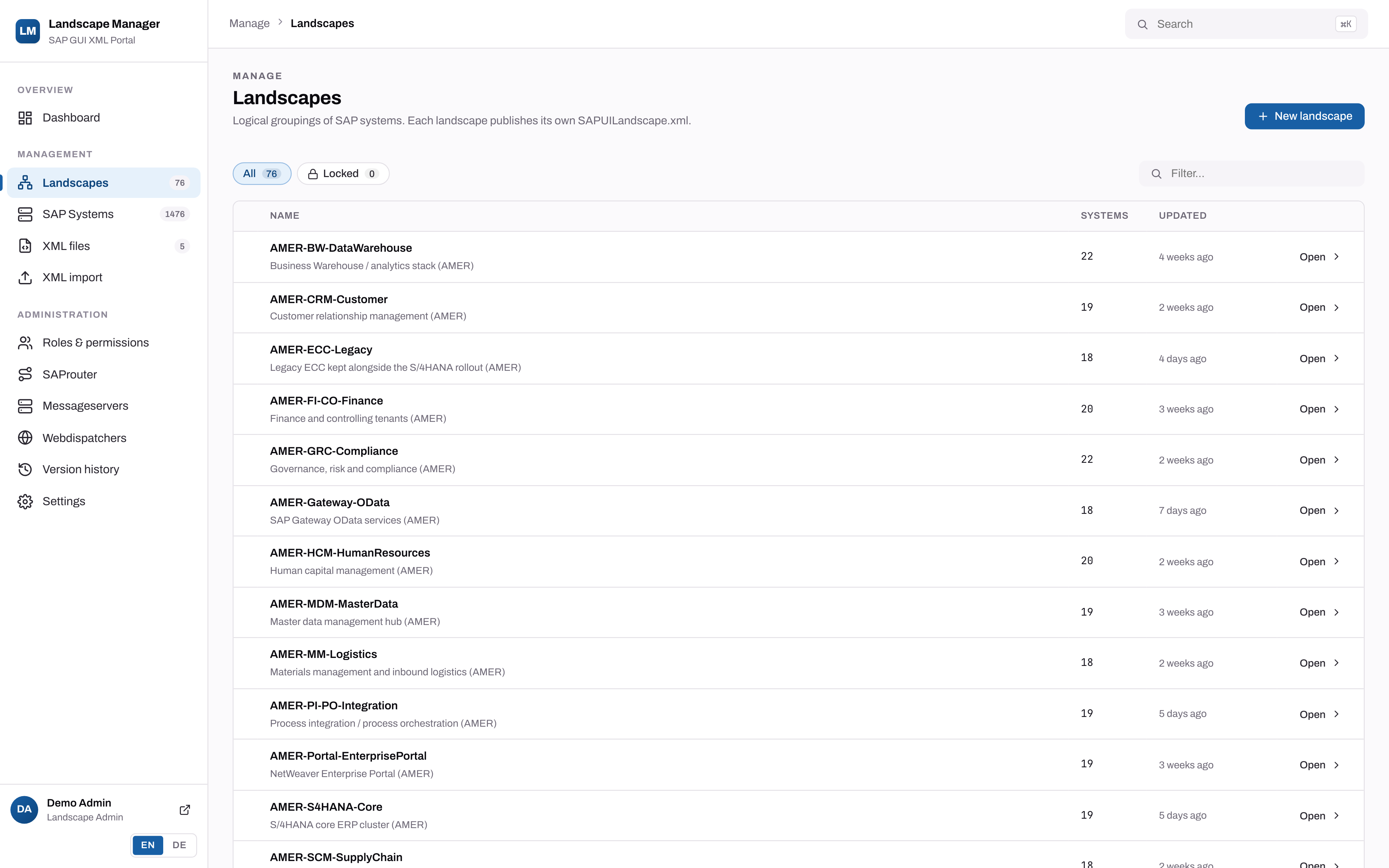 Landscape files you can browse